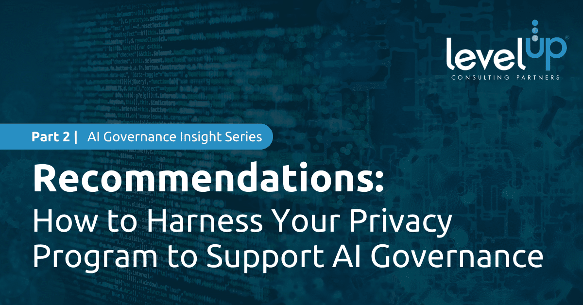 Privacy Program Recommendations for AI Governance